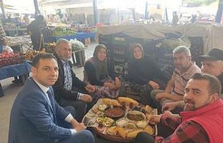 Kaymakam Sülün pazarcı esnafının davetini geri...