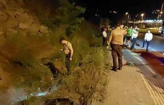 Kaza yaptığı aracını terk edip gitti