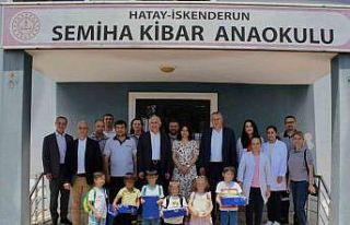 Kibar Holding’den depremzede çocuklara ziyaret