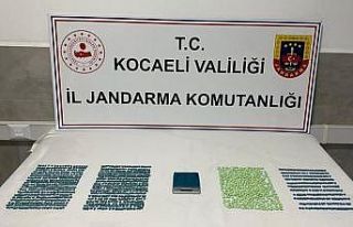 Kocaeli’de bir iş yerinde bin 678 tane uyuşturucu...