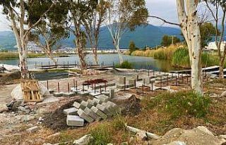 Kocagöl’de kaçak yapılar sökülüyor