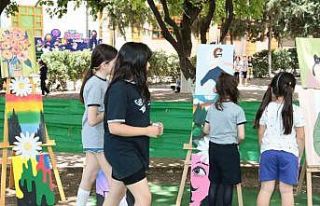 Kolej öğrencilerinden resim sergisi