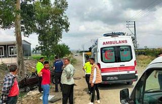 Kontrolden çıkan otomobil sulama kanalına uçtu:...