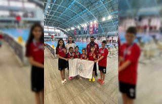 Körfezli yüzücüler havuzdan 10 madalya çıkardı