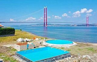 Lapseki’de Aqua Park projesinin çalışmaları...