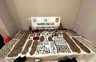 Mardin’de 22 bin 265 adet tarihi eserle yakalanan...