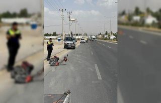 Mardin’de hafif ticari araç motosiklete çarptı:...