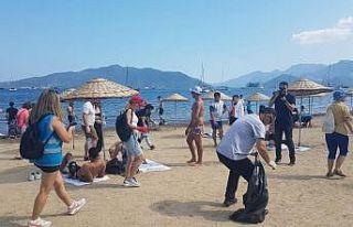 Marmaris plajları sezona hazırlandı