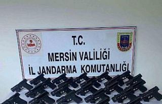 Mersin’de bir kamyonette 26 tabanca ele geçirildi:...