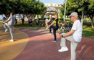 Mersinliler güne sporla başlıyor