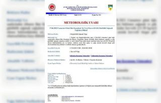 Meteoroloji yağış uyarısı verdi