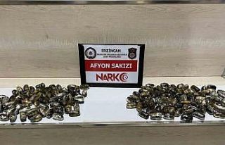 Midede uyuşturucu sevkiyatı