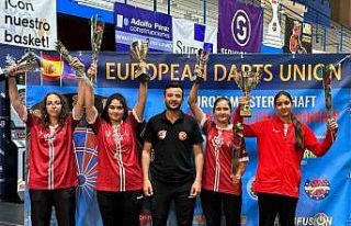Milli dartçılar Avrupa şampiyonu oldu