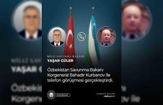 Milli Savunma Bakanı Güler Özbek mevkidaşı ile...