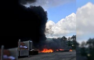Milyonlarca değerindeki plastik borular dakikalar...