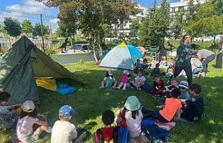 Minikler doğada yaşam eğitimi aldı