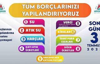 Nevşehir Belediyesinden yapılandırma uyarısı