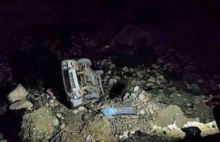 Otomobil şarampole devrildi: 4 yaralı