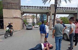 Otomobilin çarptığı yaya yaralandı