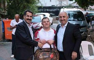 Özel birey Enes’in askerlik hayali gerçek oldu