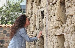 (Özel) Bu evi görenler şaşırıyor...Doğal peteklerden...