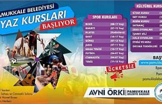 Pamukkale Belediyesi yaz kursları dolu dolu geçecek