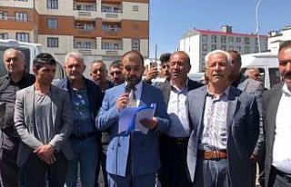 Patnos Şoförler Odasından bozuk yollara tepki