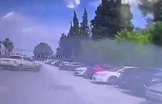 Pikabın motosikletiyle çarptığı anlar kameraya...