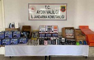 Piyasa değeri 650 bin TL olan kaçak eşya ele geçirildi