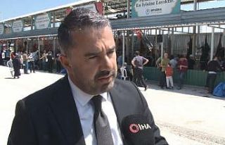 Pursaklar Belediyesi kurban kesim alanında saatte...