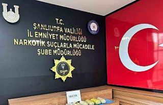 Şanlıurfa’da 11 kilo 500 gram uyuşturucu ele...