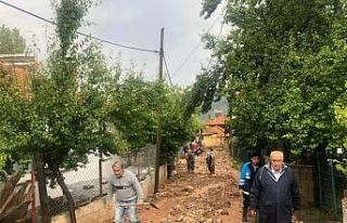 Sel Çameli’nin iki mahallesini vurdu