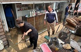 Sel suları çekildi, acı manzara ortaya çıktı