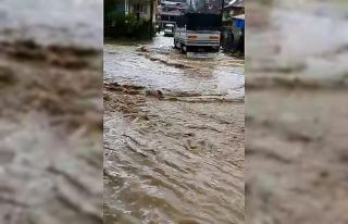 Sel sularının önüne ne geldiyse katıp sürüklediği...