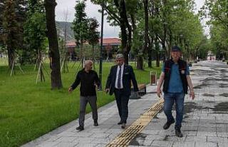 Şiddetli yağış sonrası saha temizlik çalışmalarını...