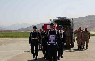 Siirt şehidinin naaşı düzenlenen törenle memleketi...