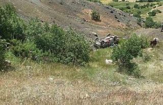 Siirt’te kamyonet takla attı, sürücü kazayı...