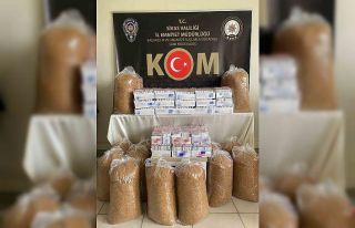 Sivas’ta 102 kilogram kaçak tütün ele geçirildi