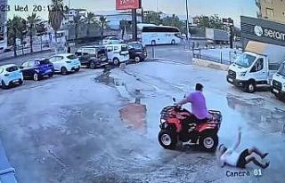 Sosyal medya için ATV ile drift videosu çektiler,...