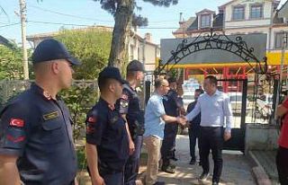 Taraklı ilçe protokolü görev başındaki personelin...