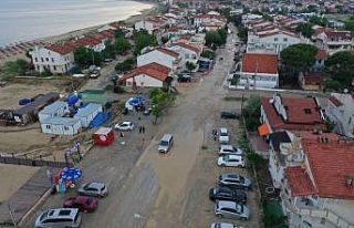Tatil beldesi Erikli sular altında kaldı