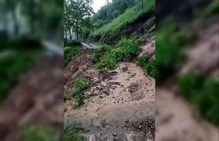 Tokat’ta şiddetli sağanak heyelana neden oldu