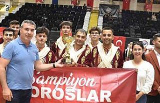 Toroslar Belediyesi halk oyunları ekibi şampiyon...