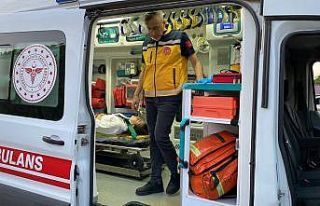 Trafik ışıklarında iki araç çarpıştı: 2 yaralı