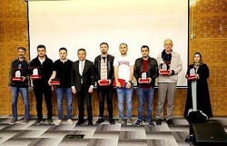 Türkiye finallerinde dereceye giren öğrenciler...