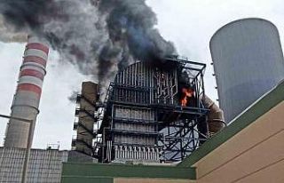 Türkiye’nin en büyük termik santralinde yangın...