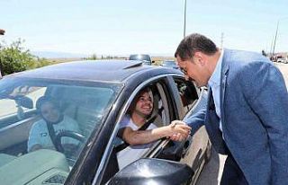 Vali Masatlı, bayram trafiği denetimlerine katıldı