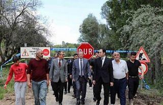 Vali Vekili Çalışır, sağanaktan zarar gören...