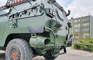 Yerli üretim sevk sistemleri ile zırhlı askeri...