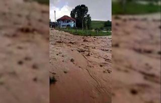 Yozgat’ta kuvvetli yağış sele neden oldu